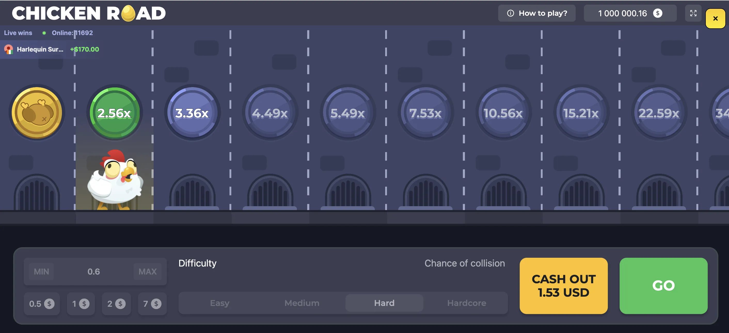 Mobile version of Chicken Road App